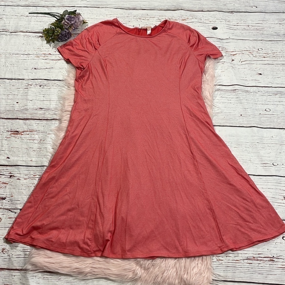 Anthropologie Hutch Speckled Red Swing A-line Mini Dress